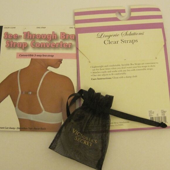 Clear Bra Straps Replacement Holder Adjustable LOT - Picture 1 of 4
